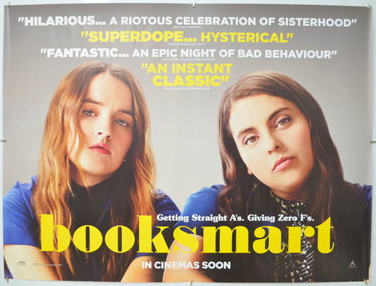 Booksmart Original Quad Poster - Film Poster - Movie Poster  