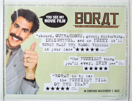 Borat Original British Quad Poster - Movie Poster