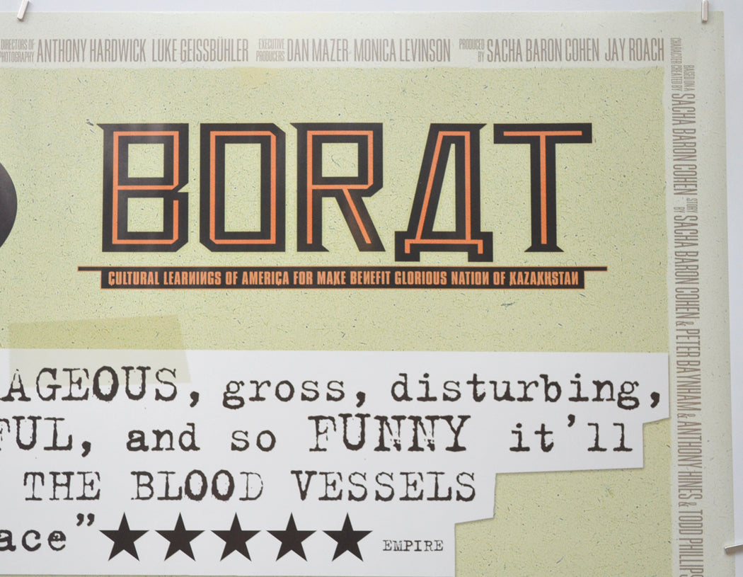 BORAT (Top Right) Cinema Quad Movie Poster 