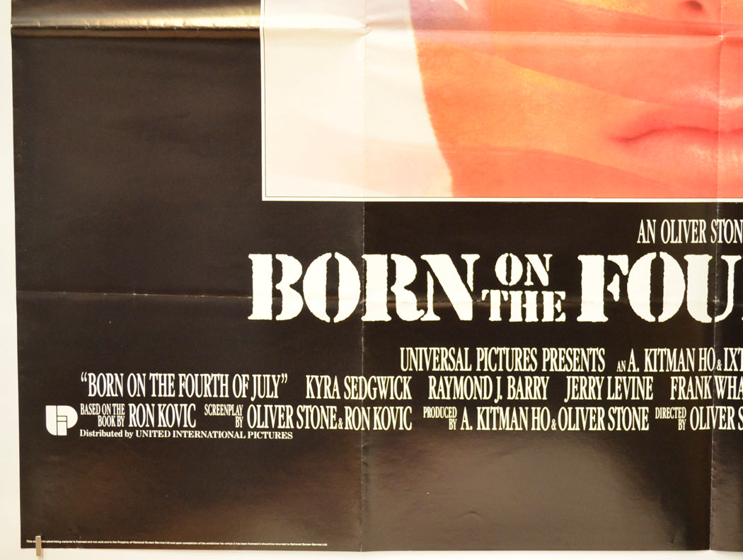 BORN ON THE FOURTH OF JULY (Bottom Left) Cinema Quad Movie Poster 