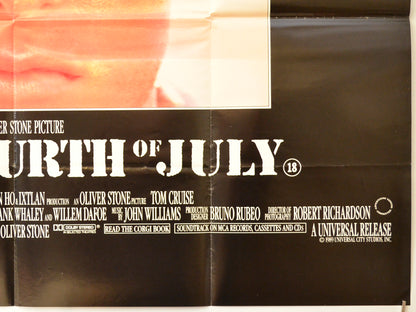 BORN ON THE FOURTH OF JULY (Bottom Right) Cinema Quad Movie Poster 