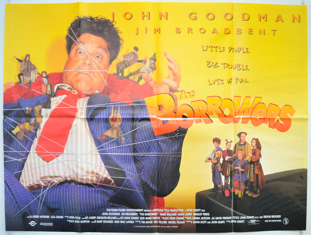 The Borrowers Original Quad Poster - Film Poster - Movie Poster  