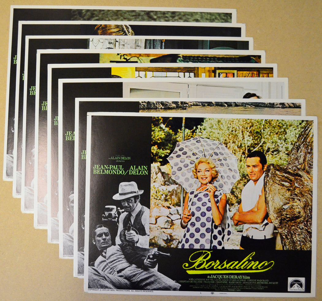 Borsalino Set Of 8 Original Cinema Lobby Cards 