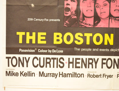 THE BOSTON STRANGLER (Bottom Left) Cinema Quad Movie Poster 