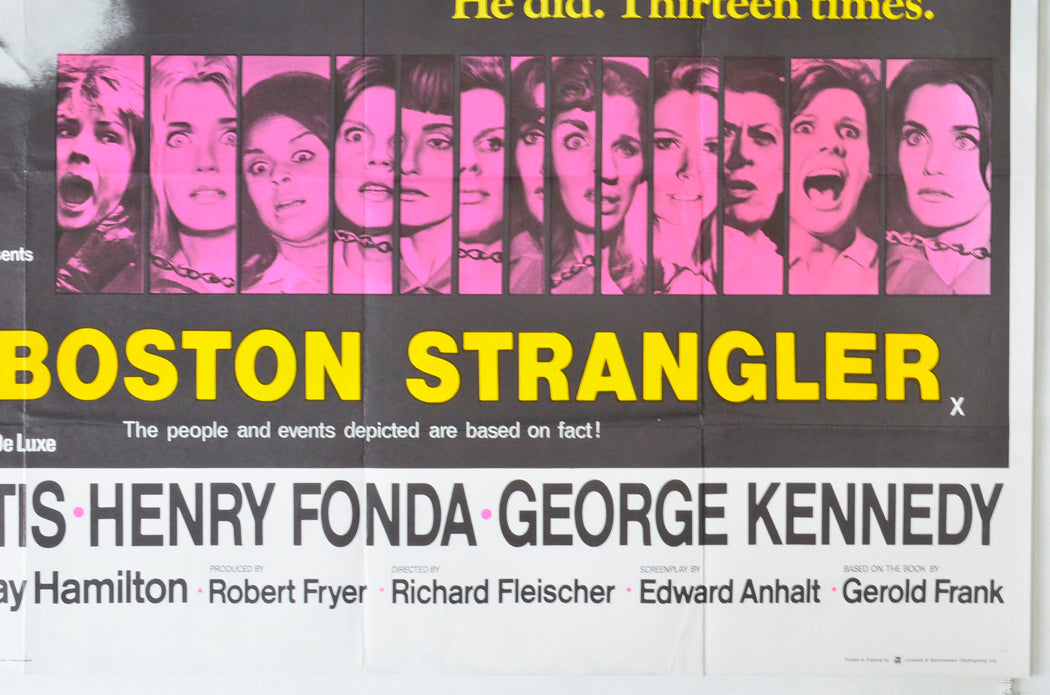 THE BOSTON STRANGLER (Bottom Right) Cinema Quad Movie Poster 