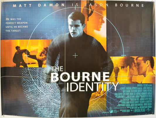 The Bourne Identity  Original Quad Poster - Film Poster - Movie Poster