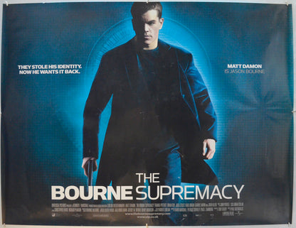 The Bourne Supremacy Original Quad Poster - Film Poster - Movie Poster