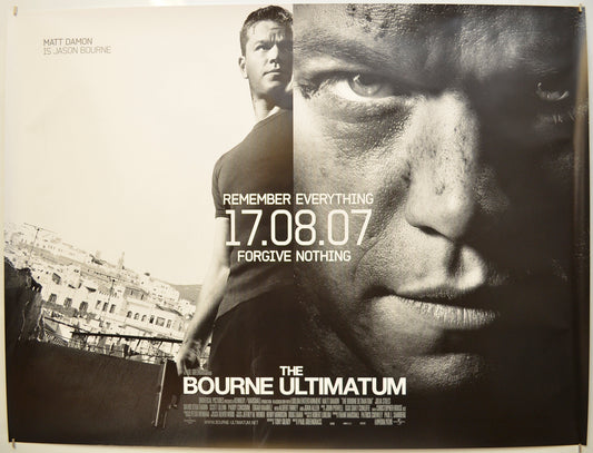 The Bourne Ultimatum  (Teaser / Advance Version) Original Quad Poster - Film Poster - Movie Poster  