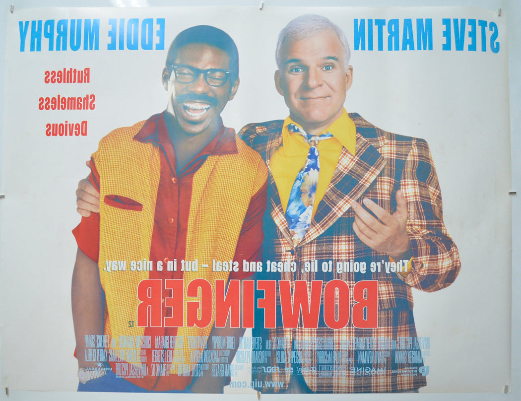 BOWFINGER (Back) Cinema Quad Movie Poster 