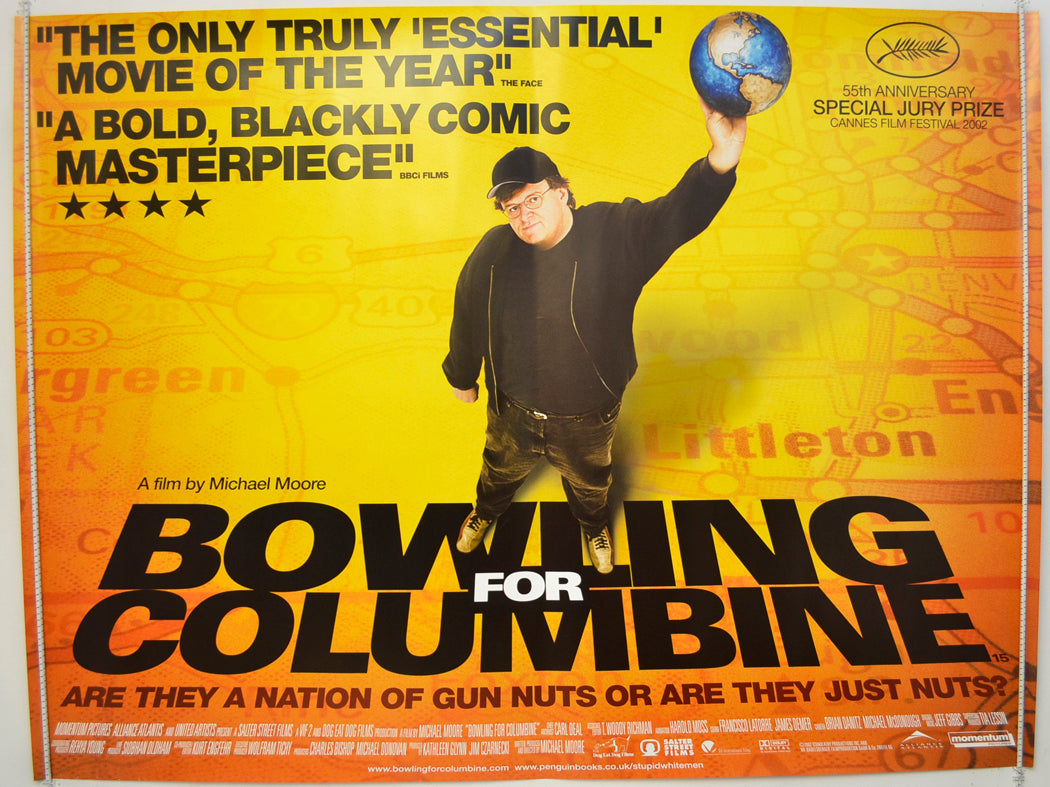 Bowling For Columbine  Original Quad Poster - Film Poster - Movie Poster