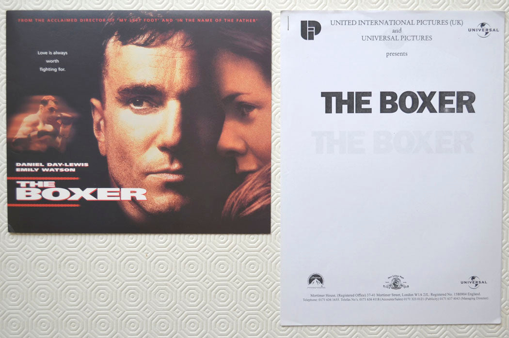 THE BOXER Original Cinema Press Kit 