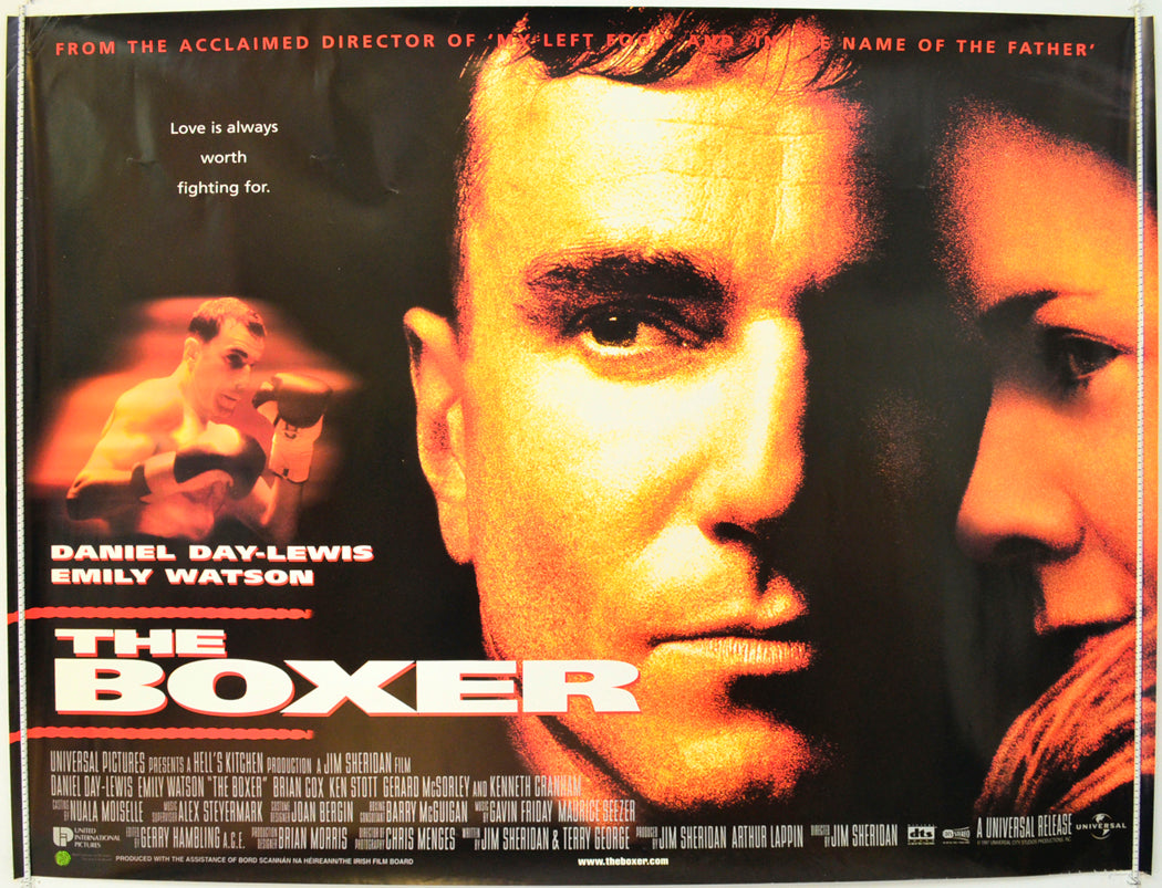 The Boxer  Original British Quad Poster - Film Poster - Movie Poster 