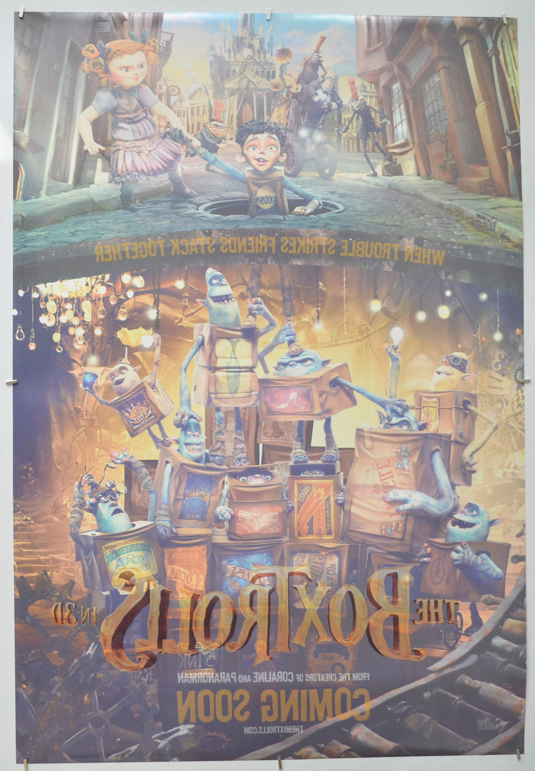 THE BOXTROLLS (Back) Cinema One Sheet Movie Poster 