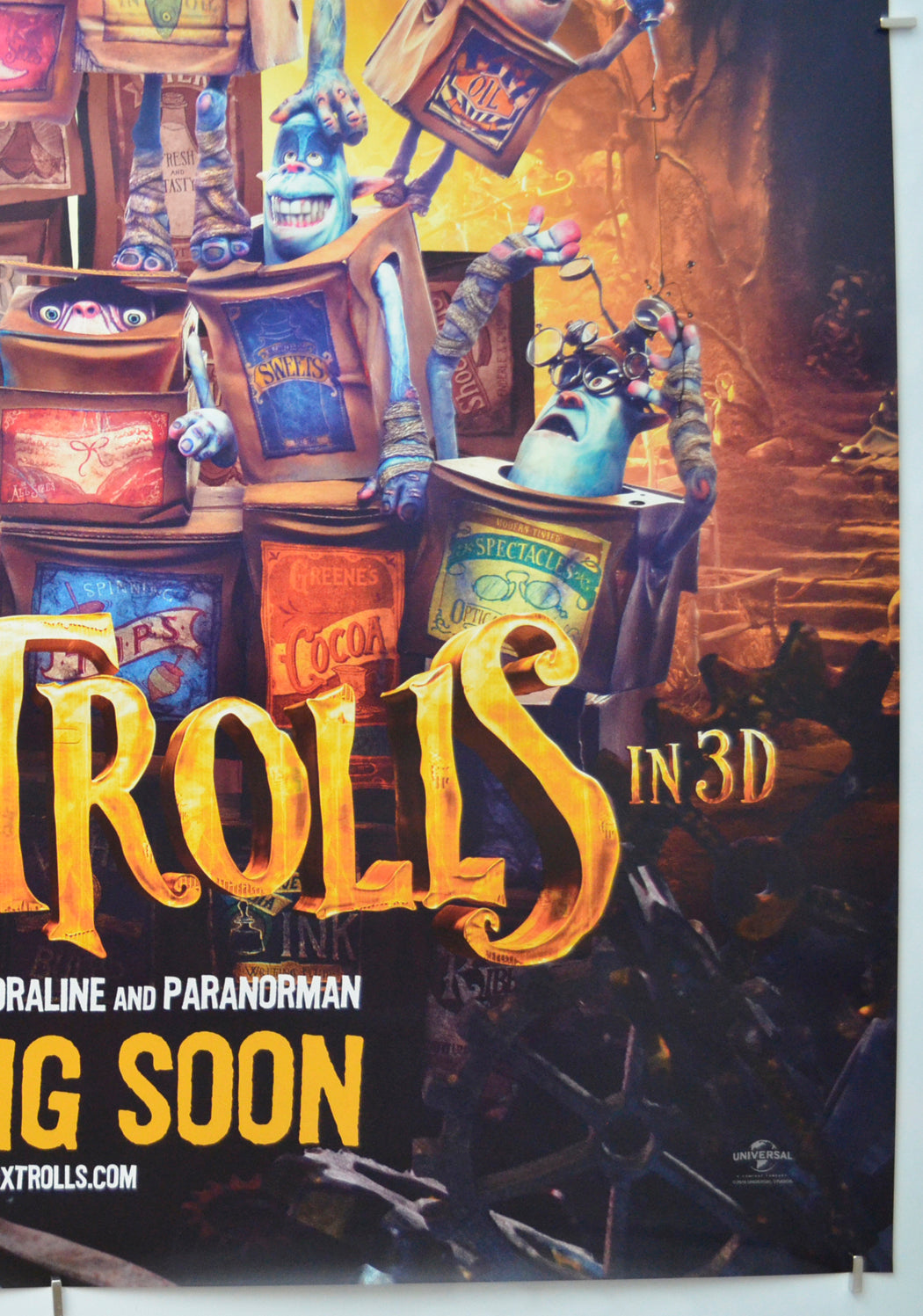 THE BOXTROLLS (Bottom Right) Cinema One Sheet Movie Poster 