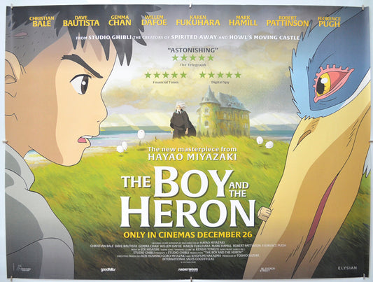 The Boy And The Heron Original Quad Poster - Film Poster - Movie Poster