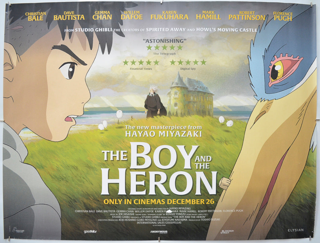 The Boy And The Heron Original Quad Poster - Film Poster - Movie Poster