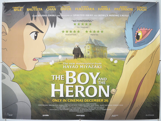 The Boy And The Heron Original Quad Poster - Film Poster - Movie Poster 