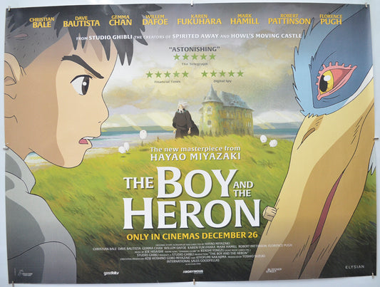 The Boy And The Heron Original Quad Poster - Film Poster - Movie Poster 