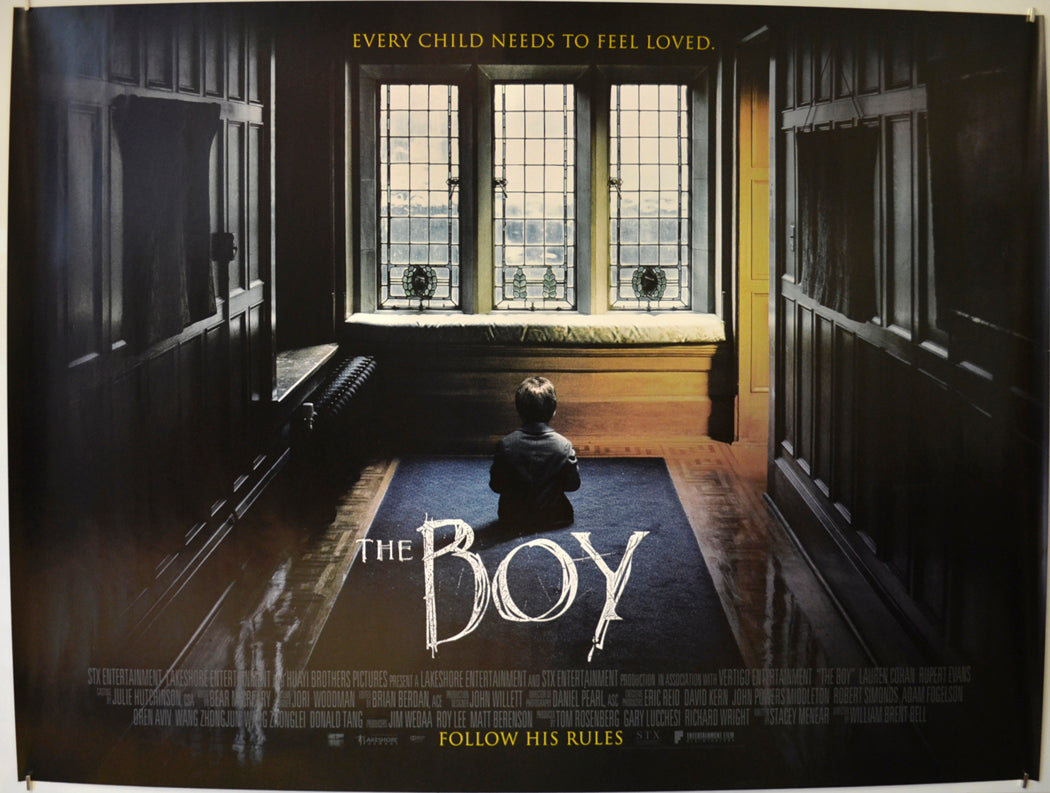 The Boy  Original Quad Poster - Film Poster - Movie Poster