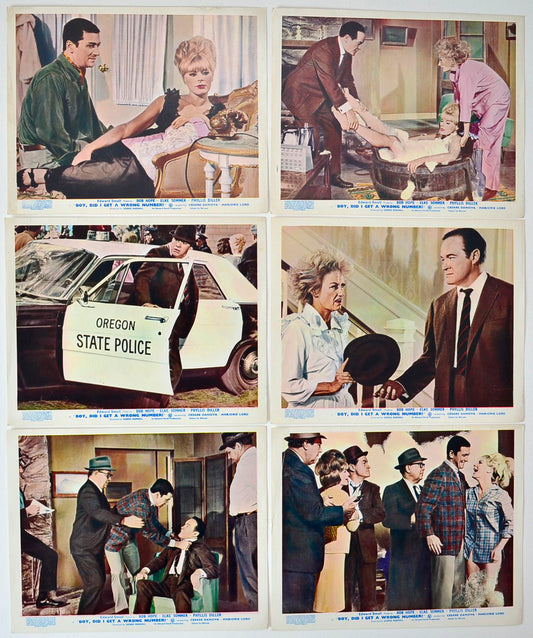 Boy Did I Get A Wrong Number 6 Original Colour Front Of House Stills / 8x10 Lobby Cards 