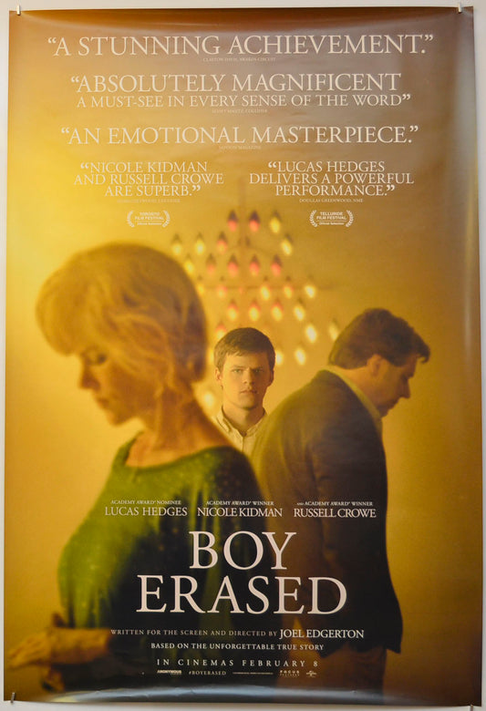 Boy Erased Original One Sheet Poster - Film Poster - Movie Poster