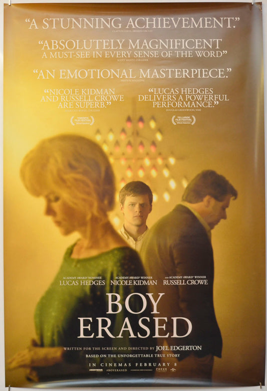 Boy Erased Original One Sheet Poster - Film Poster - Movie Poster