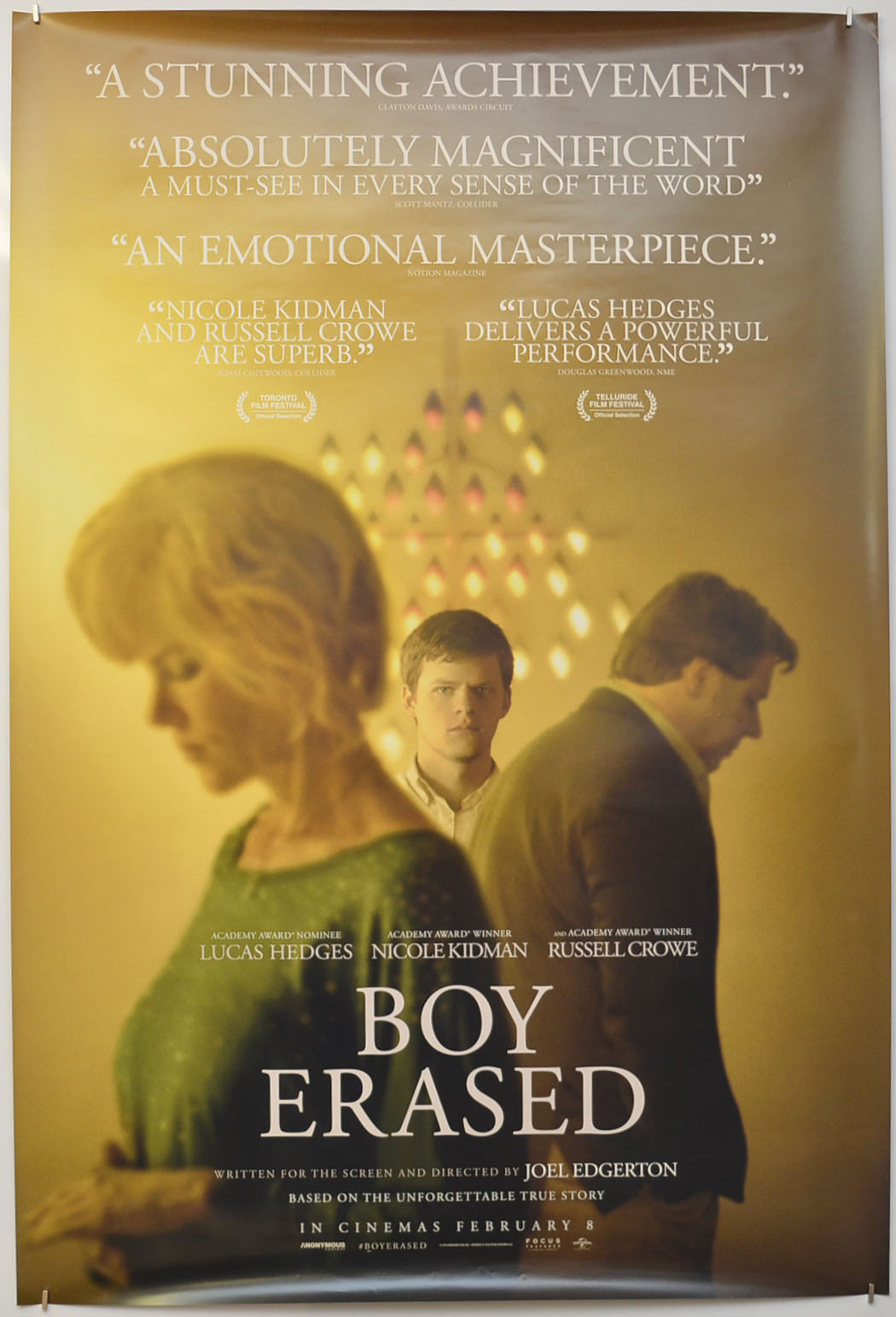 Boy Erased Original One Sheet Poster - Film Poster - Movie Poster