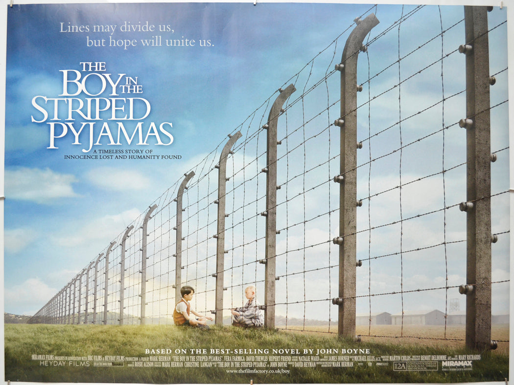 The Boy In The Striped Pyjamas - Original Quad Poster - Film Poster - Movie Poster