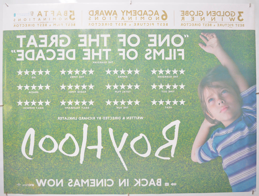 BOYHOOD (Back) Cinema Quad Movie Poster 