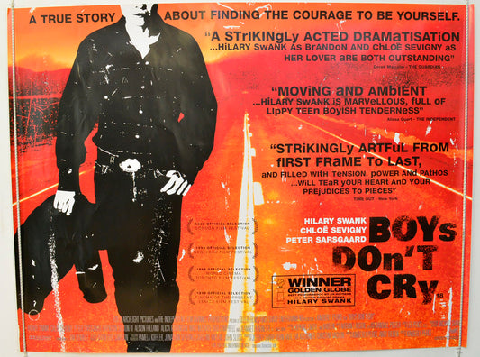 Boys Don't Cry  Original British Quad Poster - Film Poster - Movie Poster