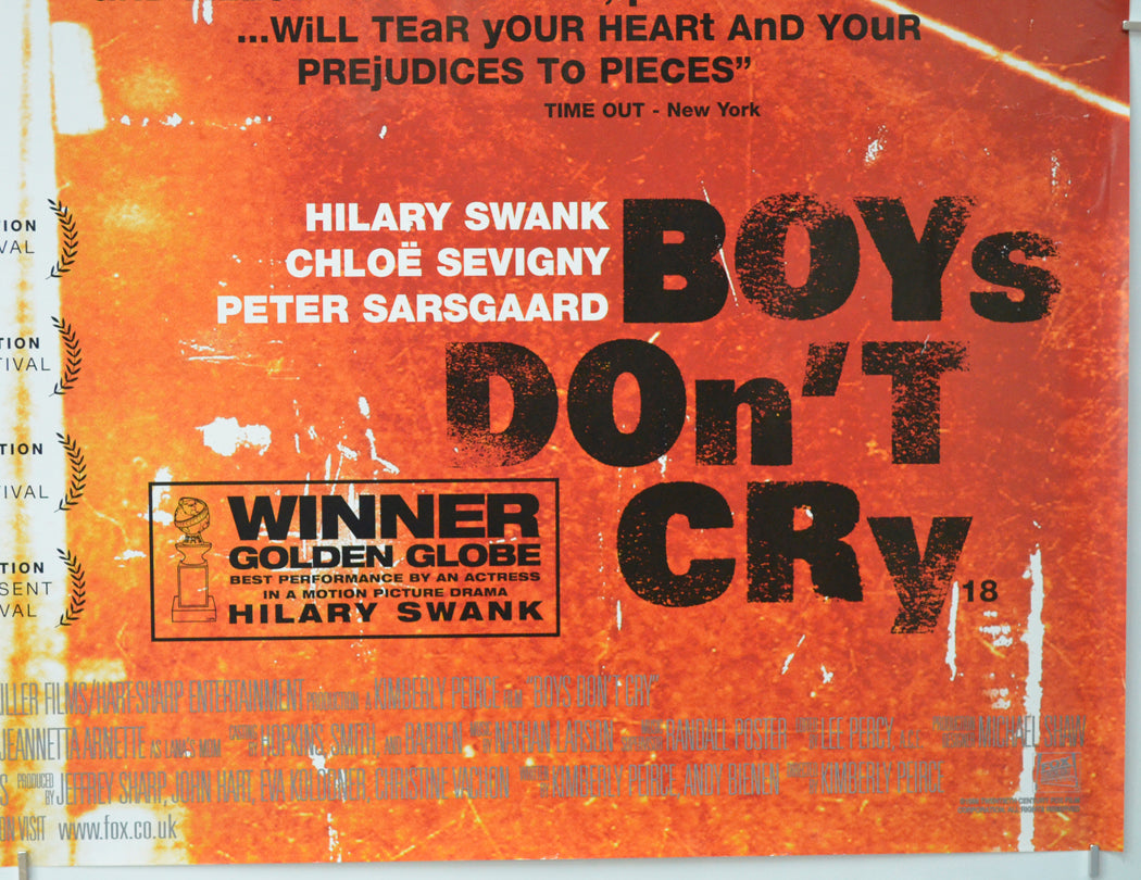 BOYS DON’T CRY (Bottom Right) Cinema Quad Movie Poster 