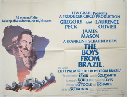 The Boys From Brazil  Original Quad Poster - Film Poster - Movie Poster 