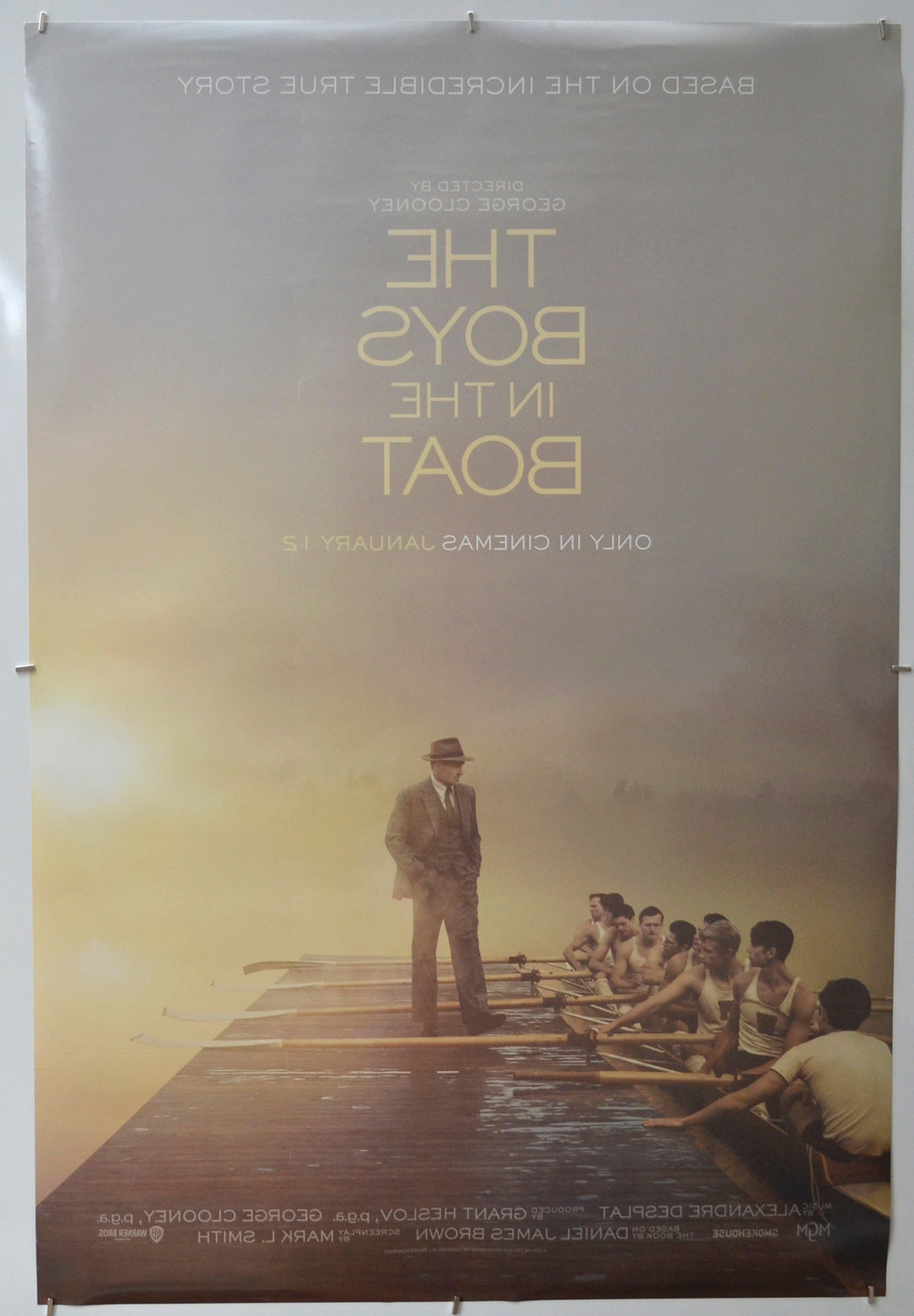 THE BOYS IN THE BOAT (Back) Cinema One Sheet Movie Poster 