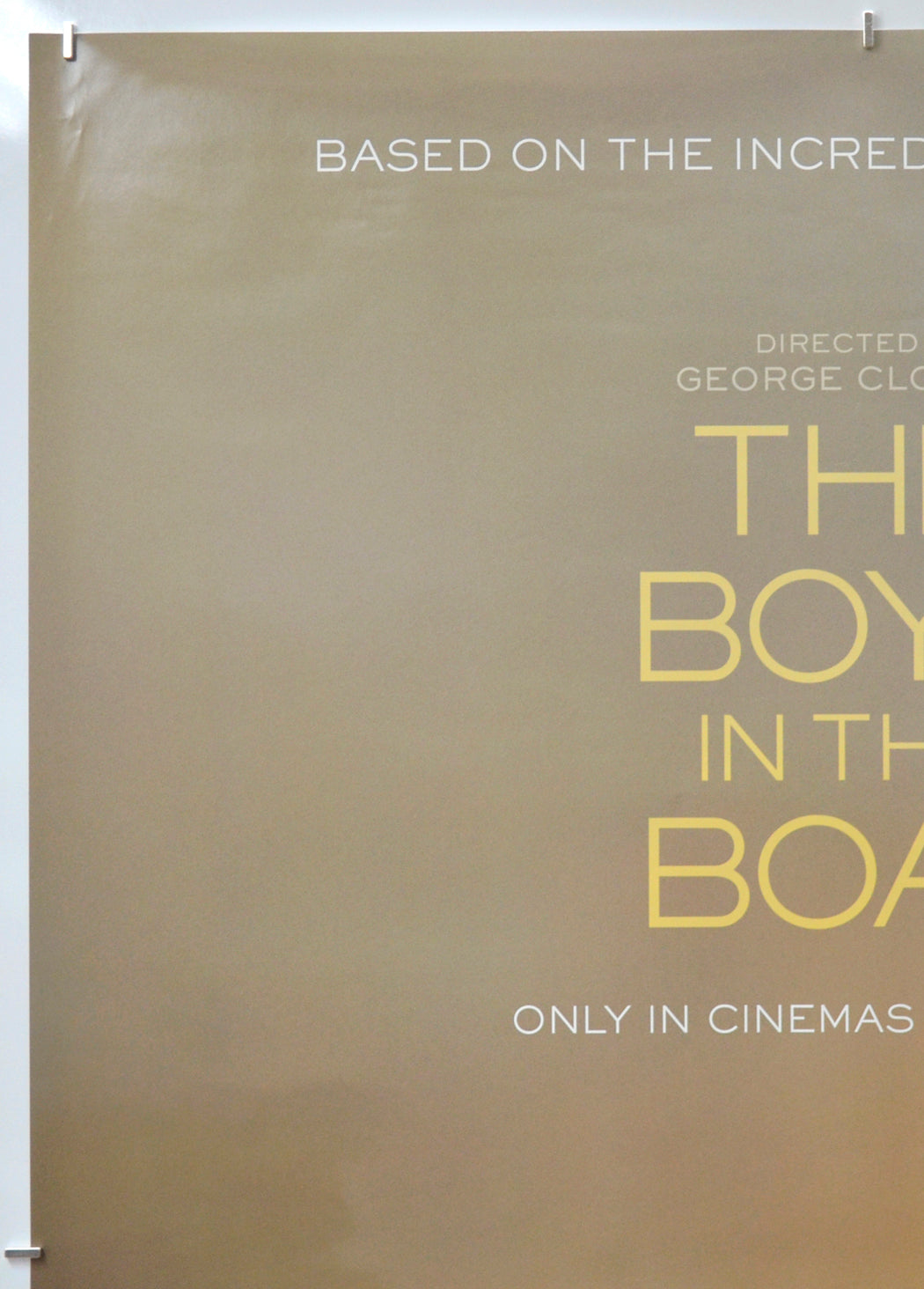 THE BOYS IN THE BOAT (Top Left) Cinema One Sheet Movie Poster 