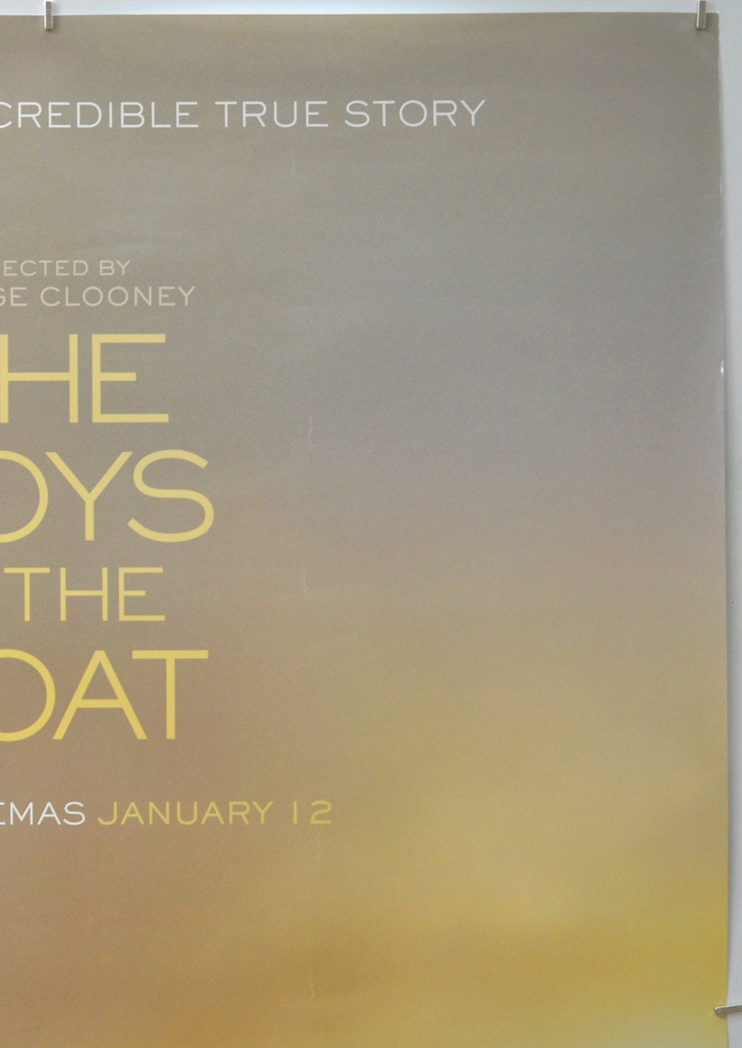 THE BOYS IN THE BOAT (Top Right) Cinema One Sheet Movie Poster 