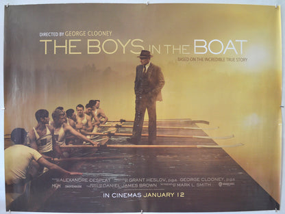 The Boys In The Boat Original Quad Poster - Film Poster - Movie Poster 