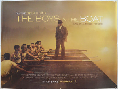 The Boys In The Boat  Original Quad Poster - Film Poster - Movie Poster