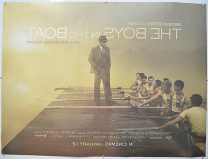 THE BOYS IN THE BOAT (Back) Cinema Quad Movie Poster 