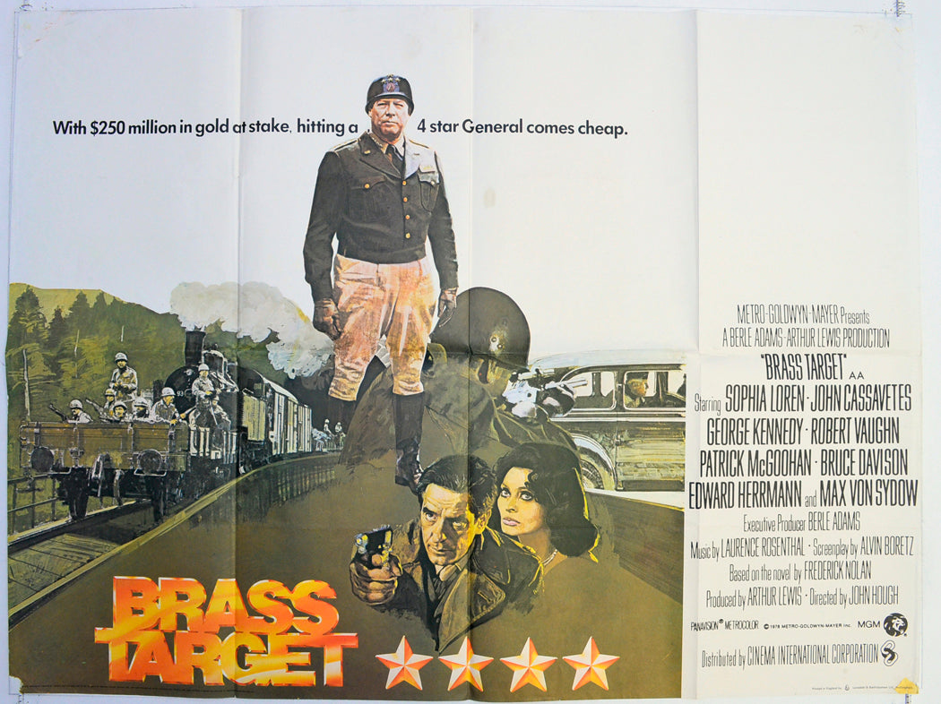 Brass Target  Original British Quad Poster - Film Poster - Movie Poster 