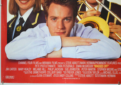 BRASSED OFF (Bottom Left) Cinema Quad Movie Poster 