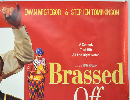 BRASSED OFF (Top Right) Cinema Quad Movie Poster 