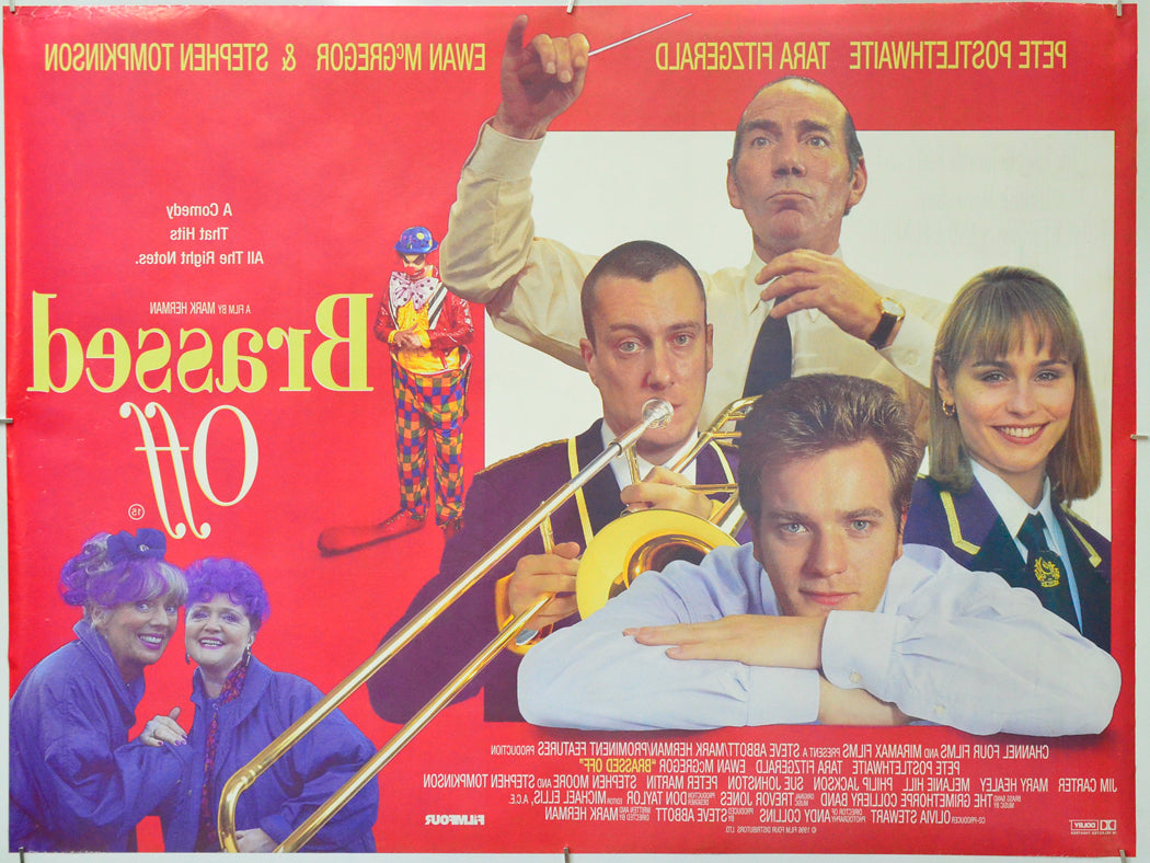 Brassed Off (Back) Cinema Quad Movie Poster 