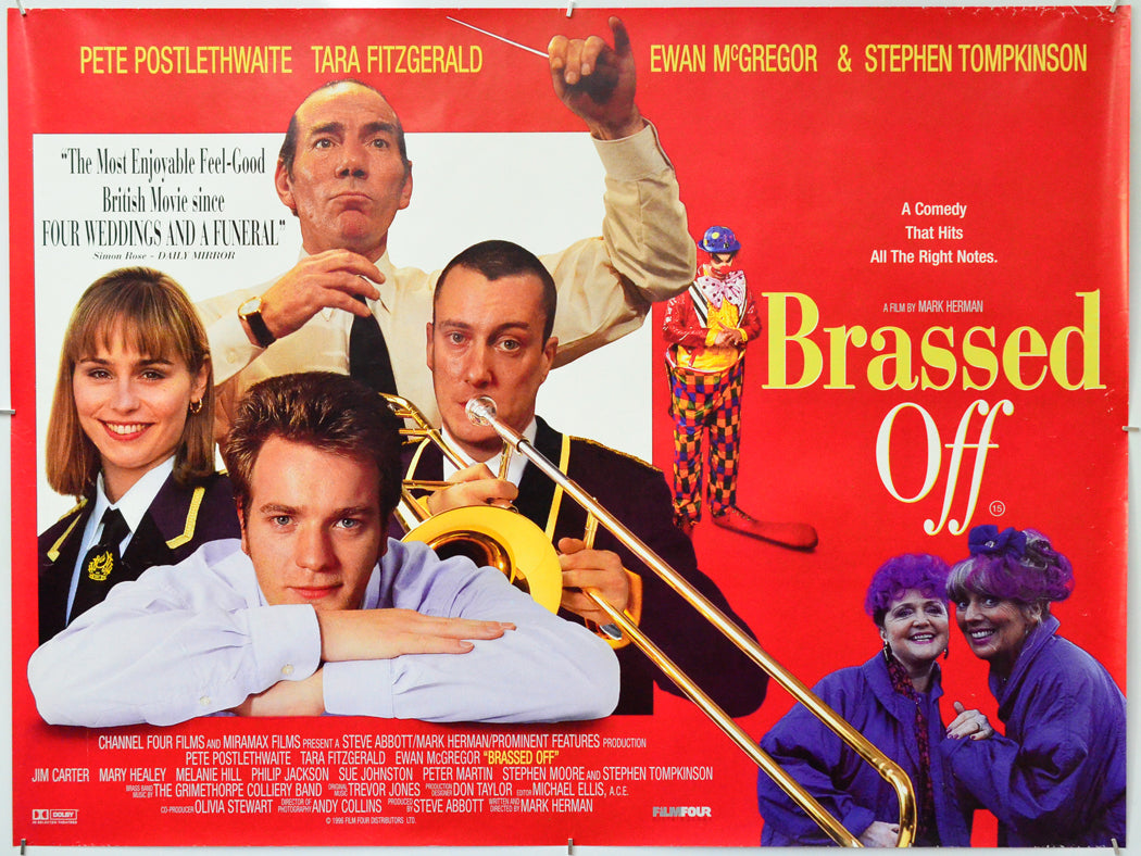 Brassed Off - Original Quad Poster - Film Poster - Movie Poster