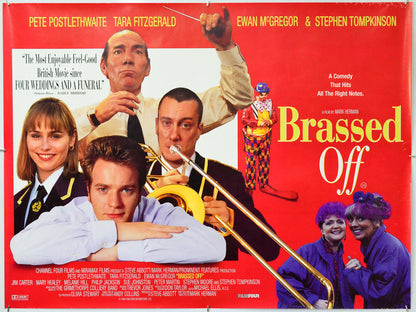 Brassed Off - Original Quad Poster - Film Poster - Movie Poster
