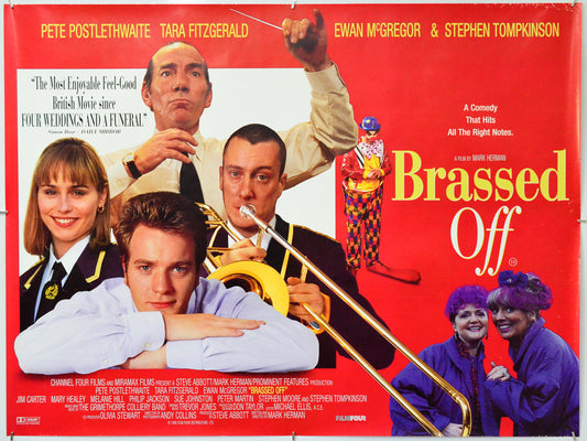Brassed Off - Original Quad Poster - Film Poster - Movie Poster