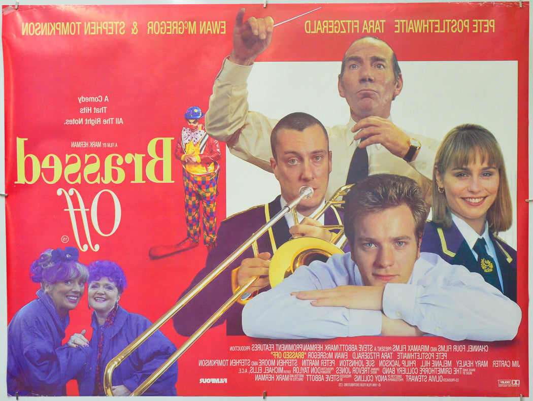 Brassed Off (Back) Cinema Quad Movie Poster 