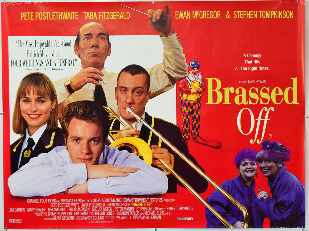Brassed Off - Original Quad Poster - Film Poster - Movie Poster