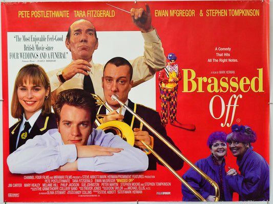 Brassed Off - Original Quad Poster - Film Poster - Movie Poster
