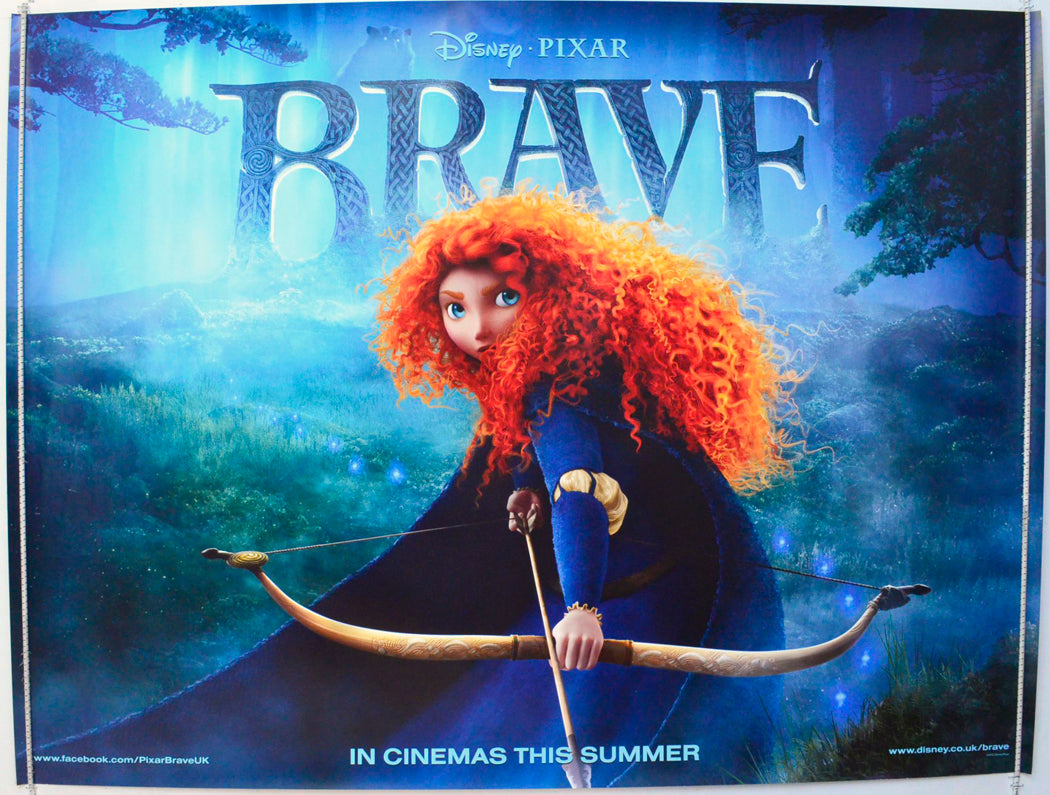 Brave  (Teaser / Advance Version)   Original British Quad Poster - Film Poster - Movie Poster 