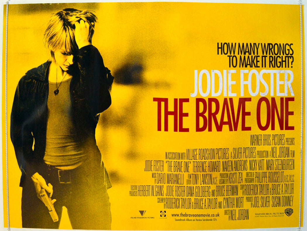 The Brave One Original British Quad Poster - Film Poster - Movie Poster 